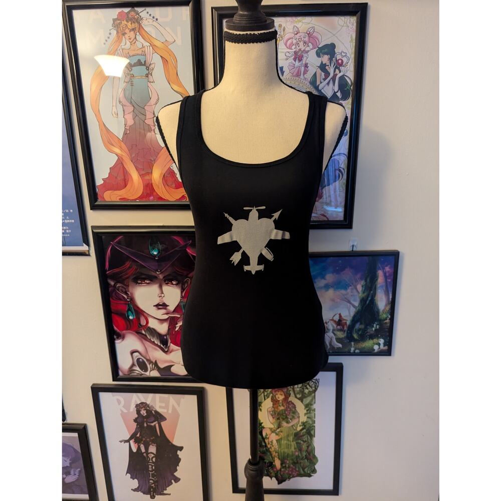 Dresden Dolls Black Tank Top Sz S